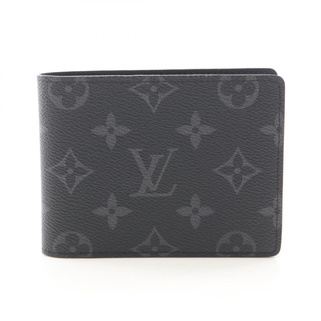 Louis Vuitton Bifold Wallet Portefeuille Multiple Monogram Eclipse Leather
