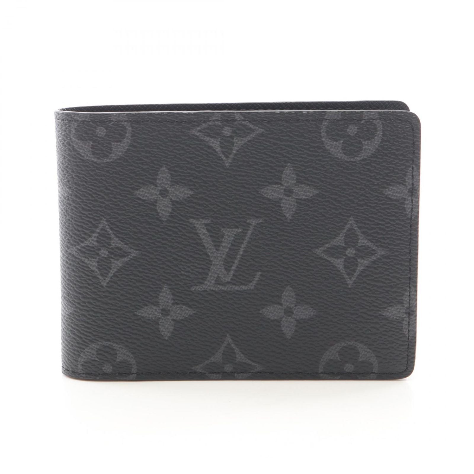 Louis Vuitton Bifold Wallet Portefeuille Multiple Monogram Eclipse Leather