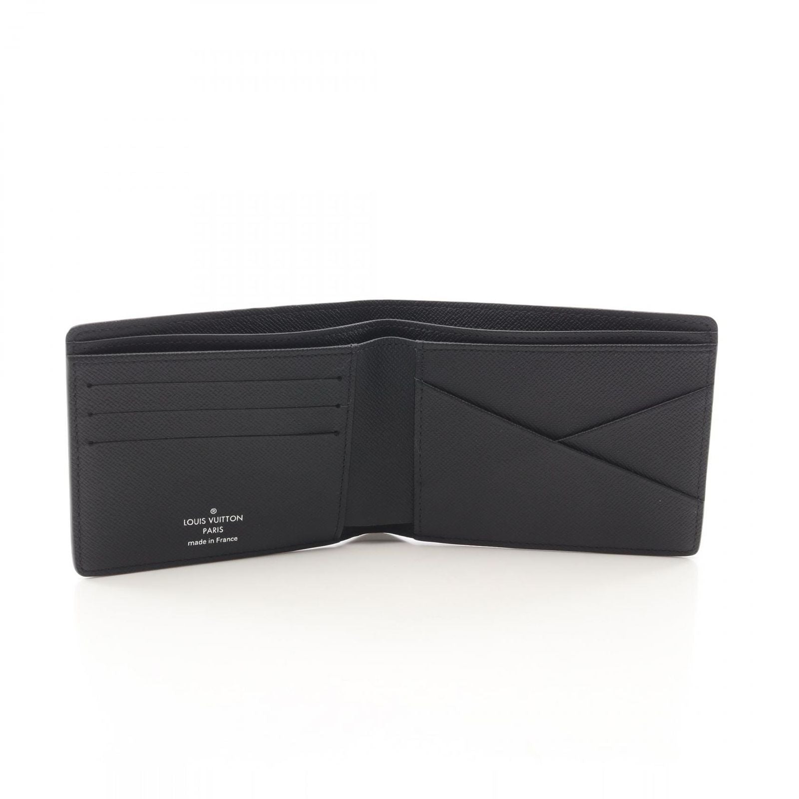 Louis Vuitton Bifold Wallet Portefeuille Multiple Monogram Eclipse Leather — view 3