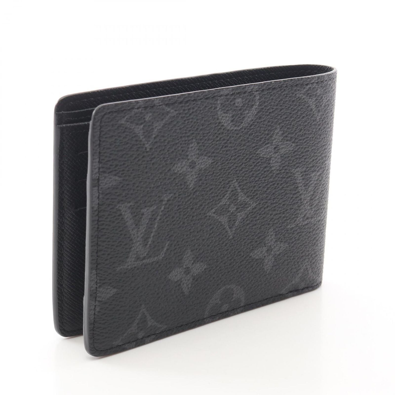 Louis Vuitton Bifold Wallet Portefeuille Multiple Monogram Eclipse Leather — view 2
