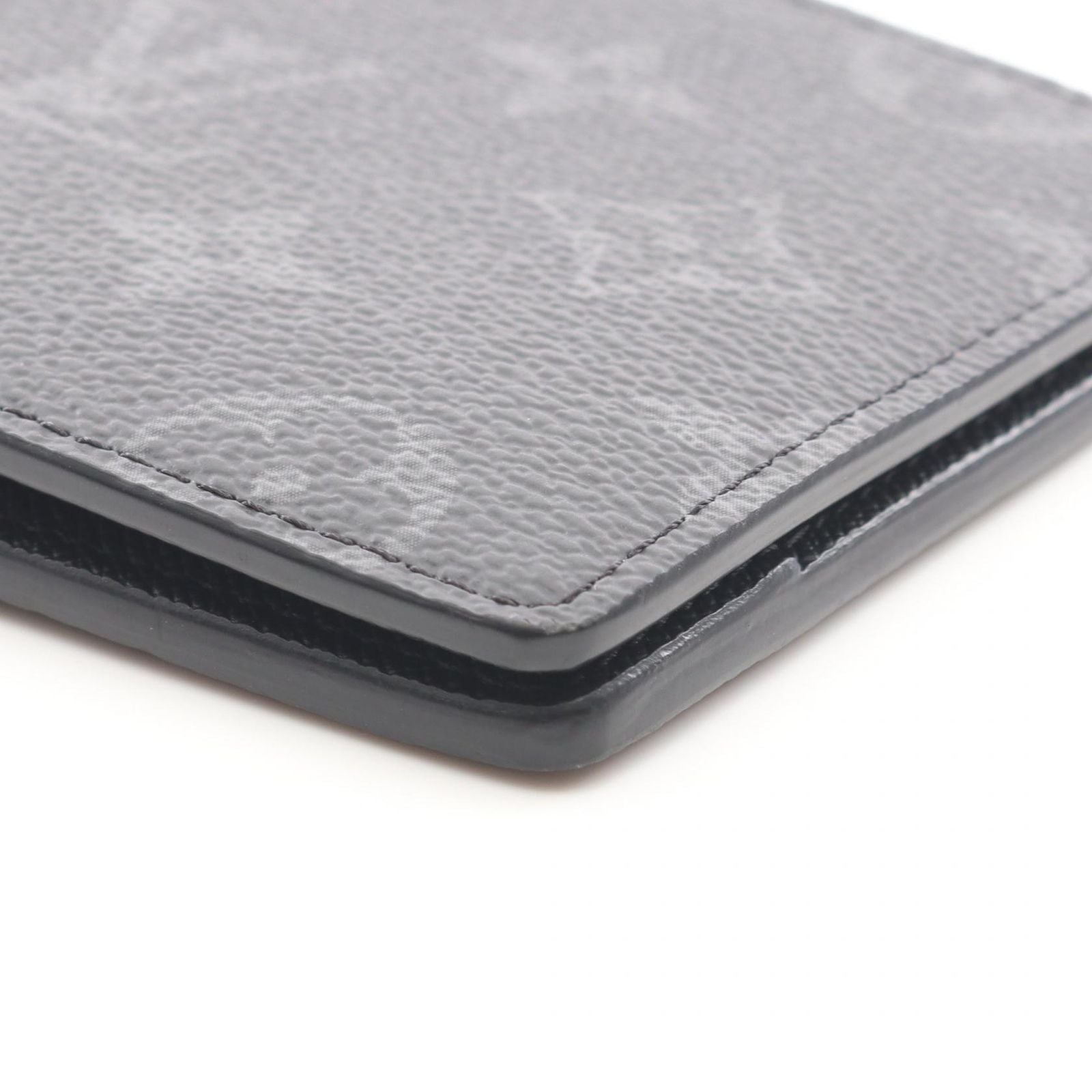 Louis Vuitton Bifold Wallet Portefeuille Multiple Monogram Eclipse Leather — view 7
