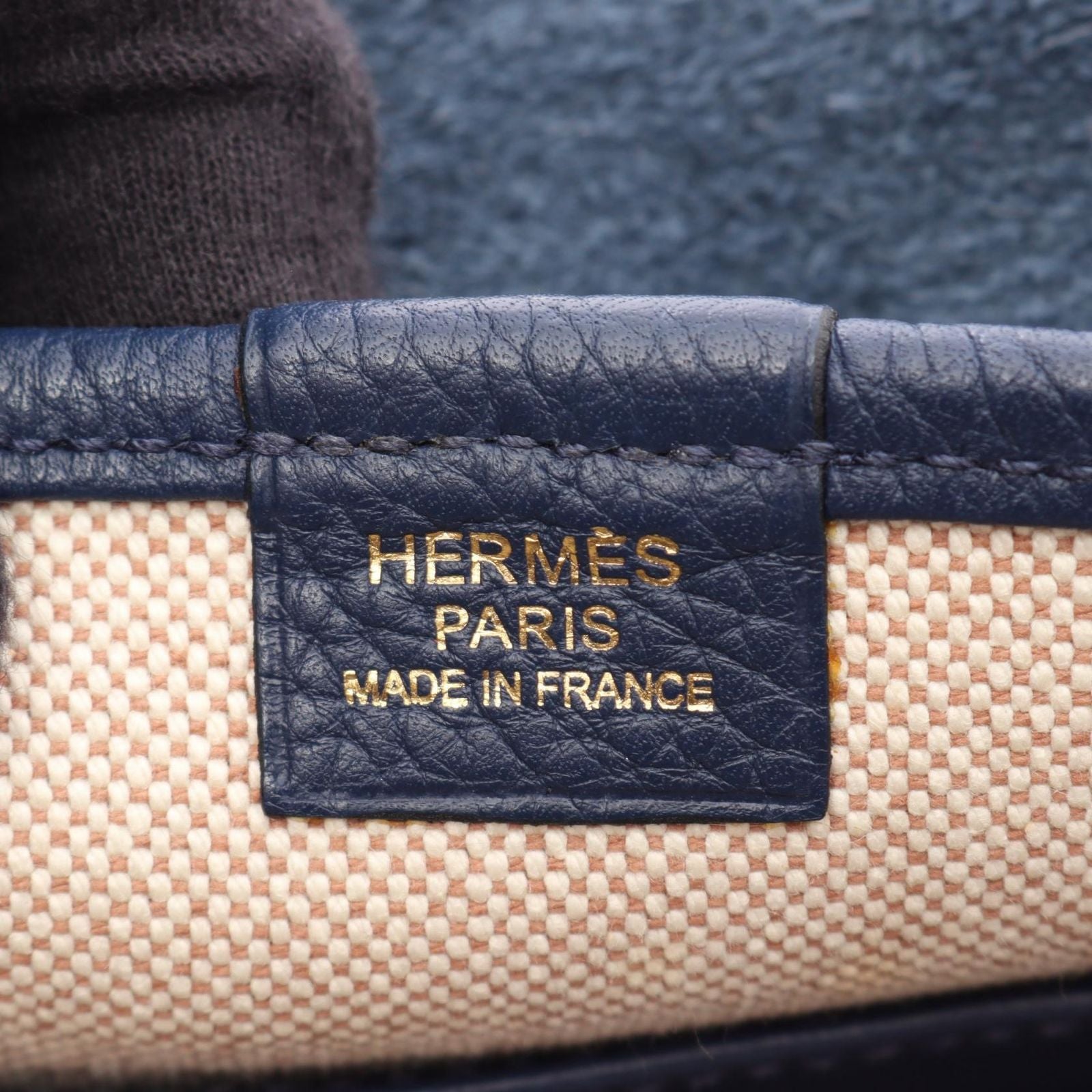 Hermes Shoulder Bag Bourlangue Navy Black Bourlangu — view 4