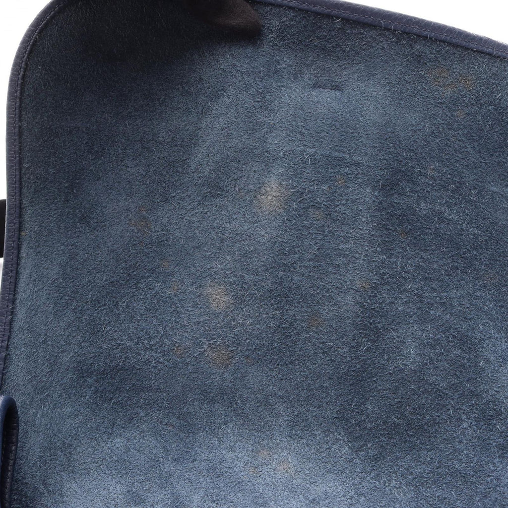 Hermes Shoulder Bag Bourlangue Navy Black Bourlangu — view 9