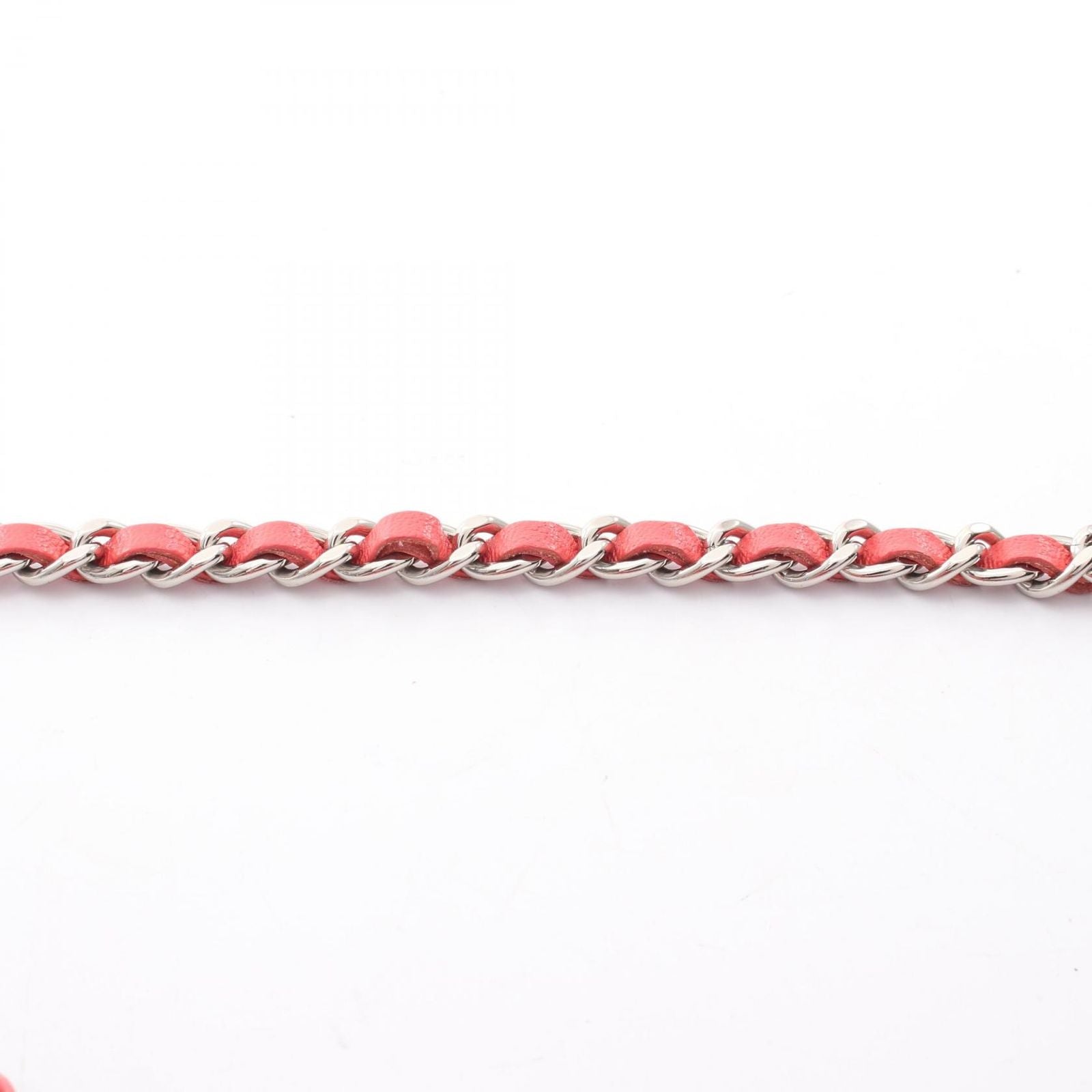 Chanel Shoulder Bag Quilted Round Red Lambskin Mini Chain — view 7