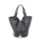 Hermes Handbag Picotin Lock PM Black Leather