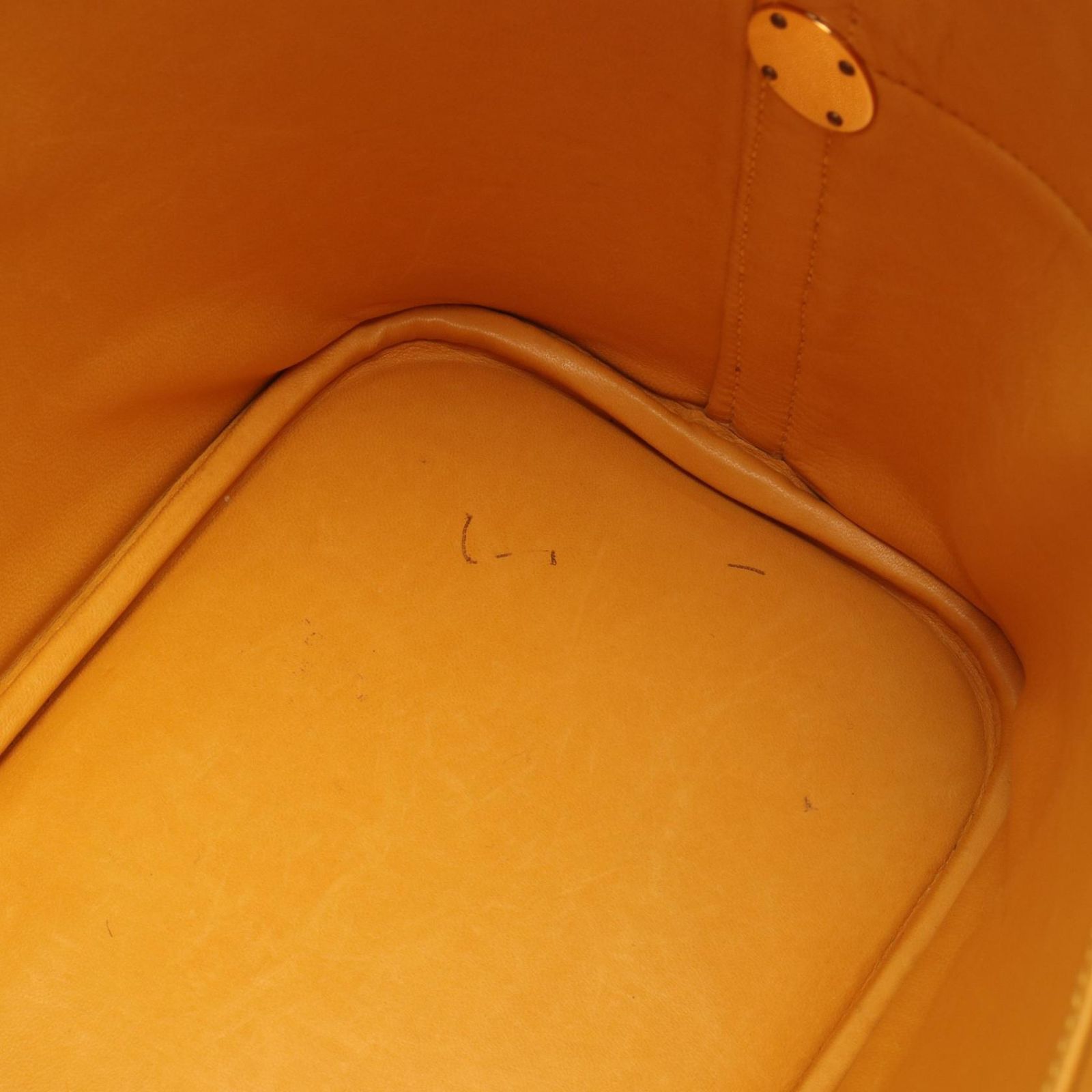 Hermes Handbag Bolide 35 Way Jaune Leather — view 8