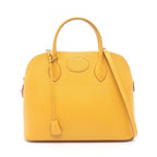 Hermes Handbag Bolide 35 Way Jaune Leather