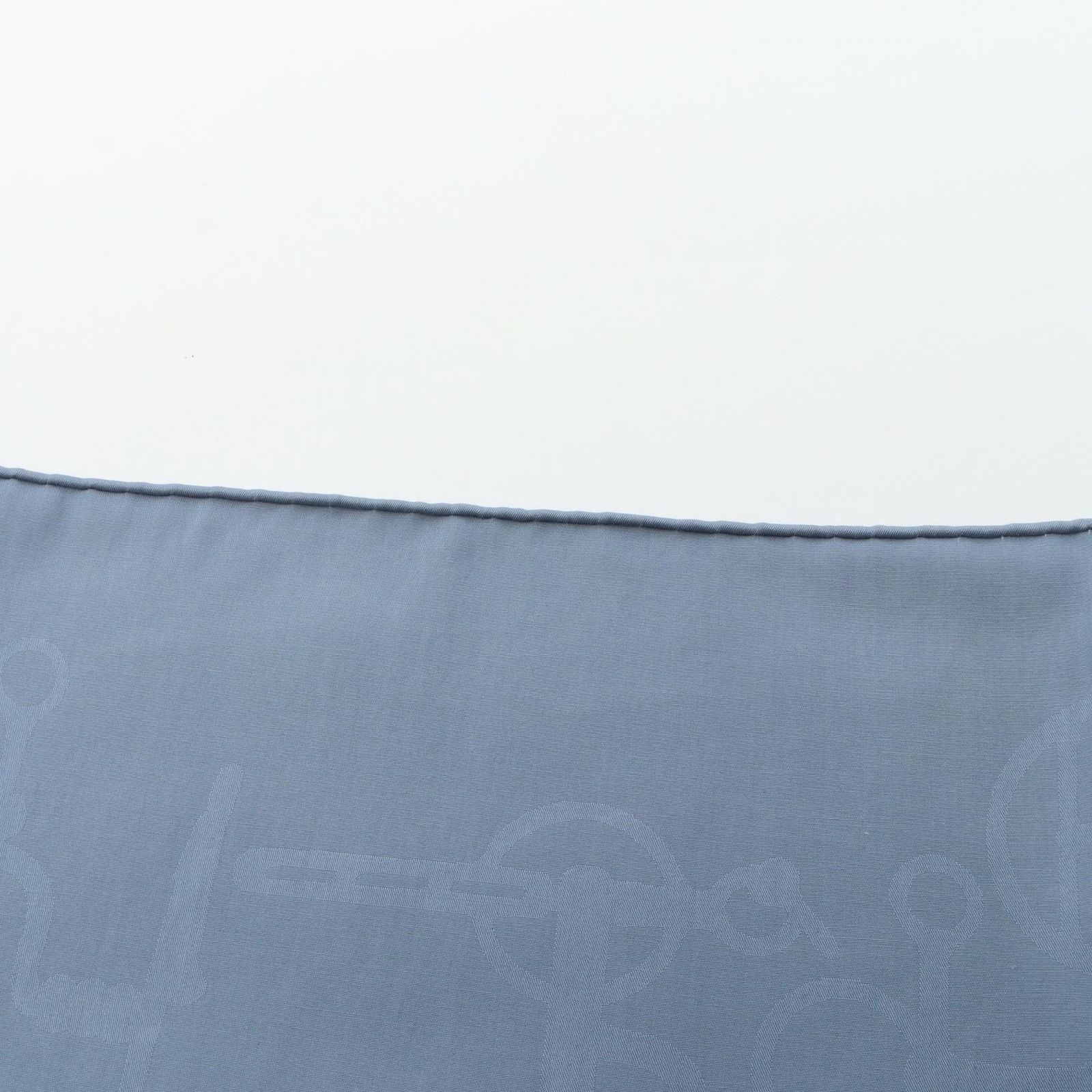 Hermes Scarf Carre 100 Blue Silk — view 7