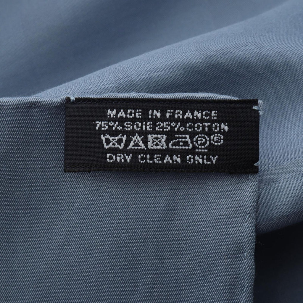 Hermes Scarf Carre 100 Blue Silk — view 3