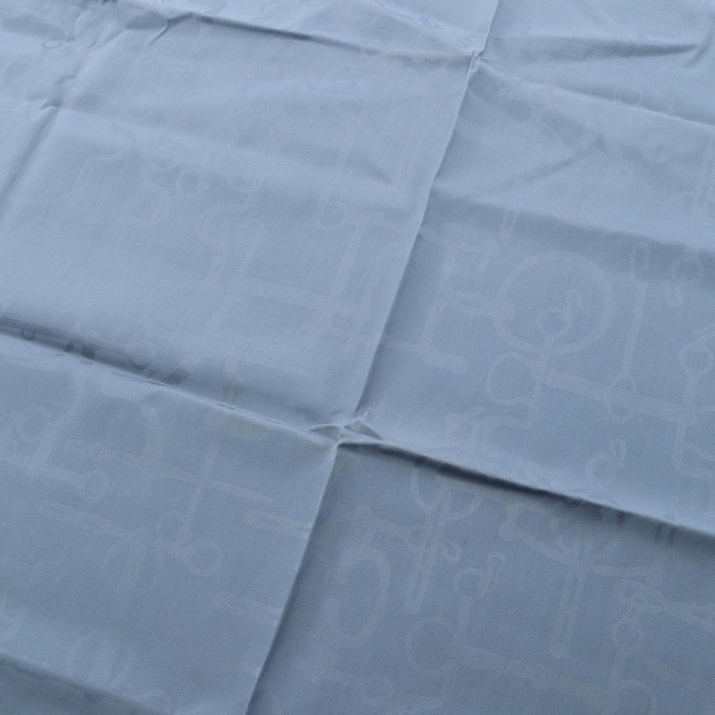 Hermes Scarf Carre 100 Blue Silk — view 4