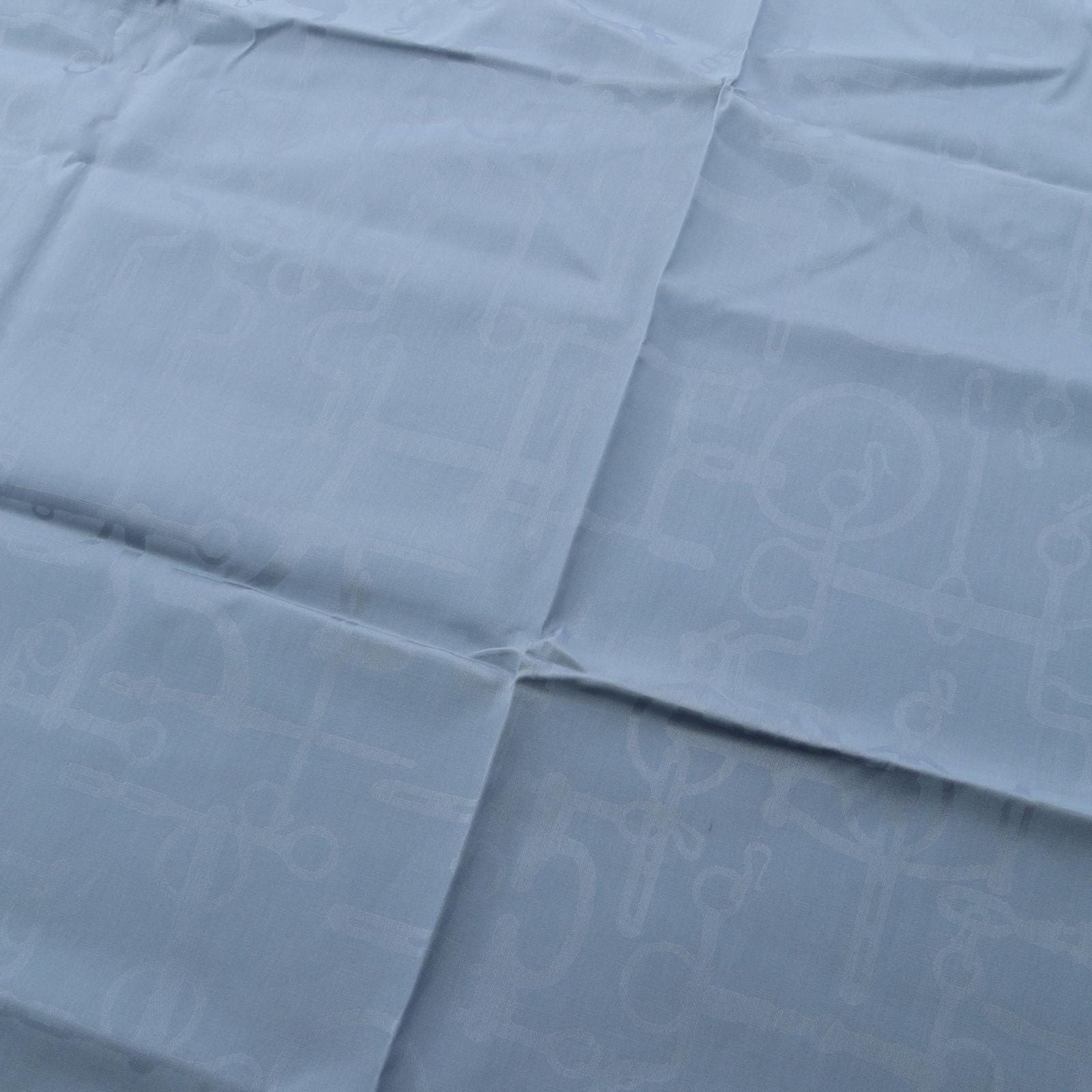 Hermes Scarf Carre 100 Blue Silk — view 4
