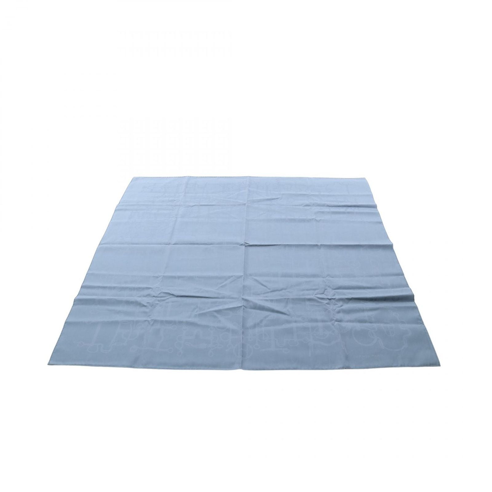 Hermes Scarf Carre 100 Blue Silk