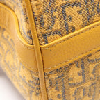 Dior Handbag Rango 26 Oblique 2-Way Yellow Canvas Leather — view 7