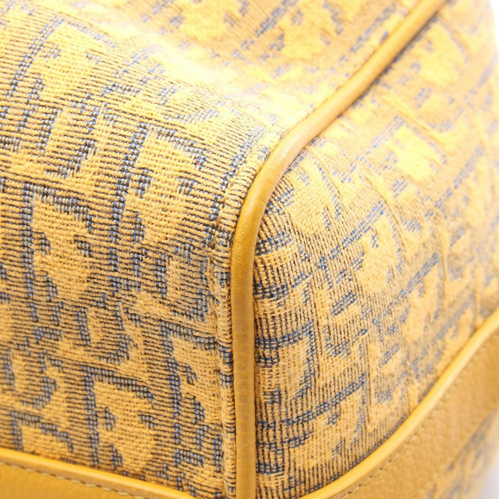 Dior Handbag Rango 26 Oblique 2-Way Yellow Canvas Leather — view 5