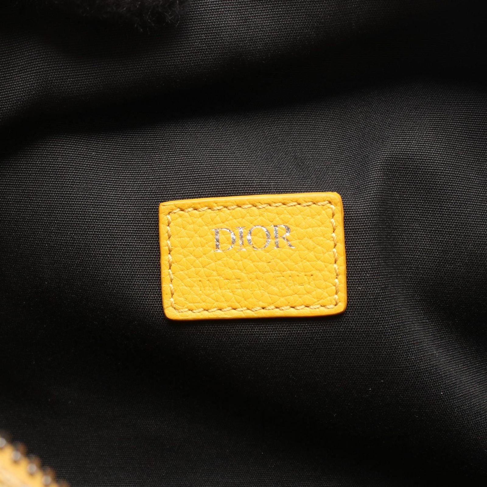 Dior Handbag Rango 26 Oblique 2-Way Yellow Canvas Leather — view 4