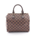 Louis Vuitton Handbag Speedy 25 Damier Ebene Canvas Leather
