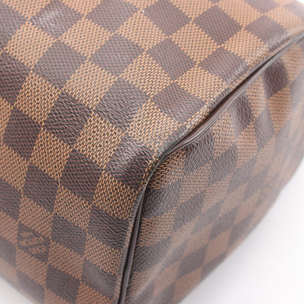 Louis Vuitton Handbag Speedy 25 Damier Ebene Canvas Leather — view 6