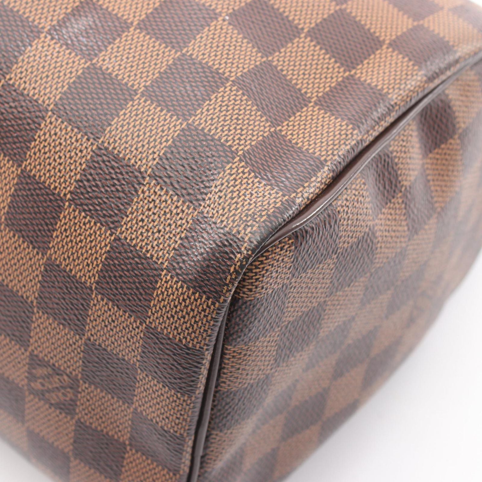Louis Vuitton Handbag Speedy 25 Damier Ebene Canvas Leather — view 6