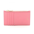 Celine Card Case Compact Zipped Holder Pink Leather Coin