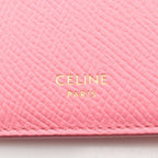Celine Card Case Compact Zipped Holder Pink Leather Coin — view 4