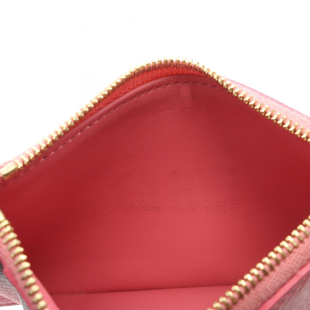 Celine Card Case Compact Zipped Holder Pink Leather Coin — view 5