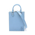 Louis Vuitton Handbag Sac Plat 2-Way Blue Leather Petite