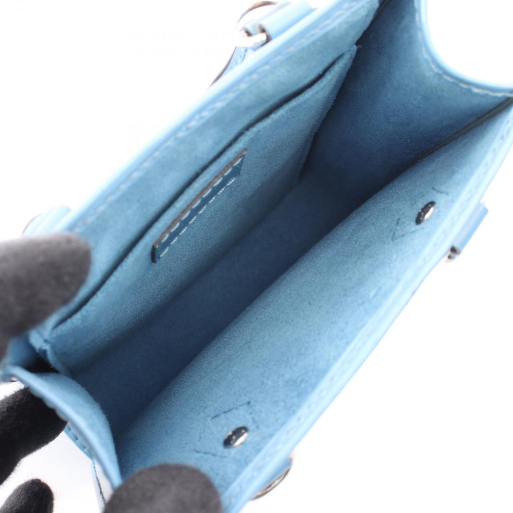 Louis Vuitton Handbag Sac Plat 2-Way Blue Leather Petite — view 3