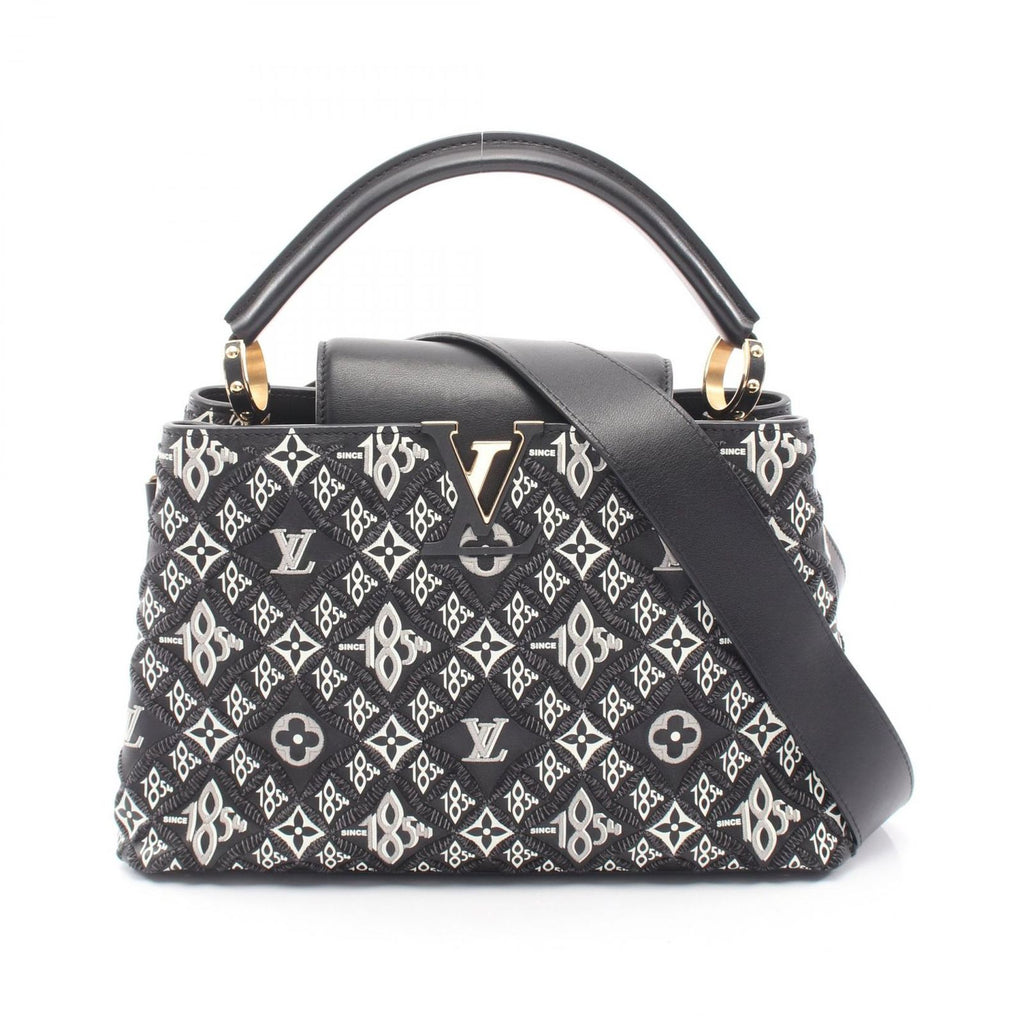 Louis Vuitton Handbag Capucines 2-Way Noir Leather