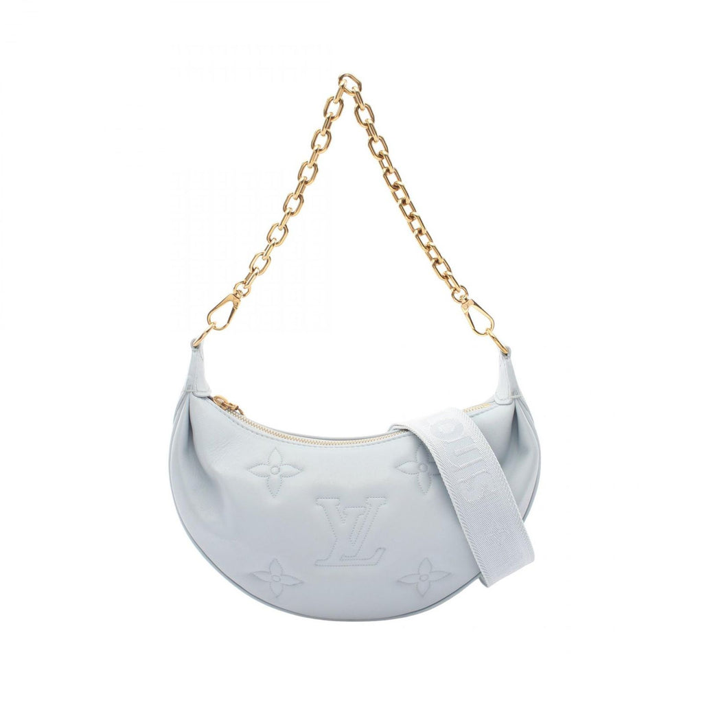 Louis Vuitton Shoulder Bag Oversum Bubble Glam 2-Way Blue Glacier Leather