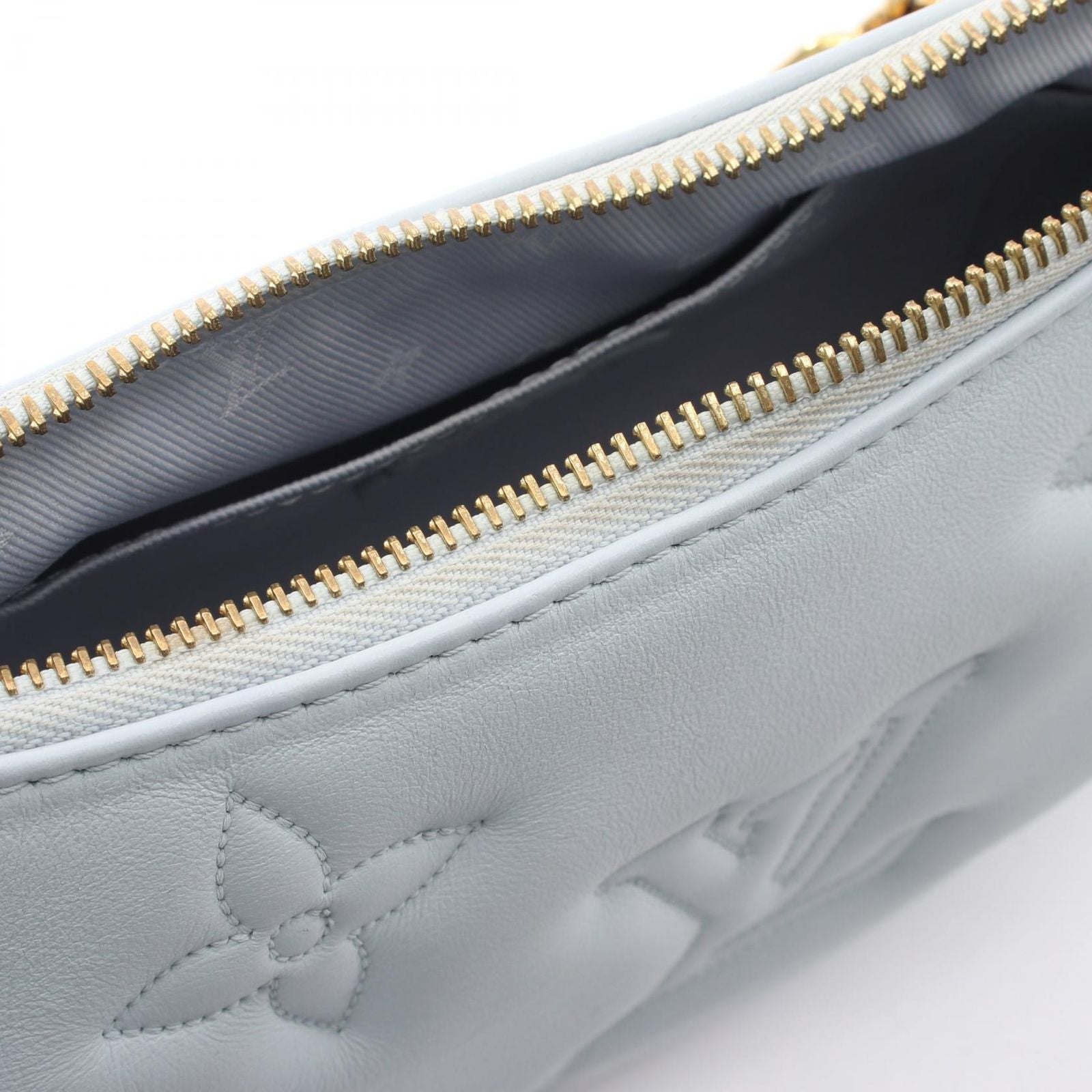 Louis Vuitton Shoulder Bag Oversum Bubble Glam 2-Way Blue Glacier Leather — view 7