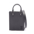 Louis Vuitton Handbag Petite Sac Plat 2-Way Noir Leather