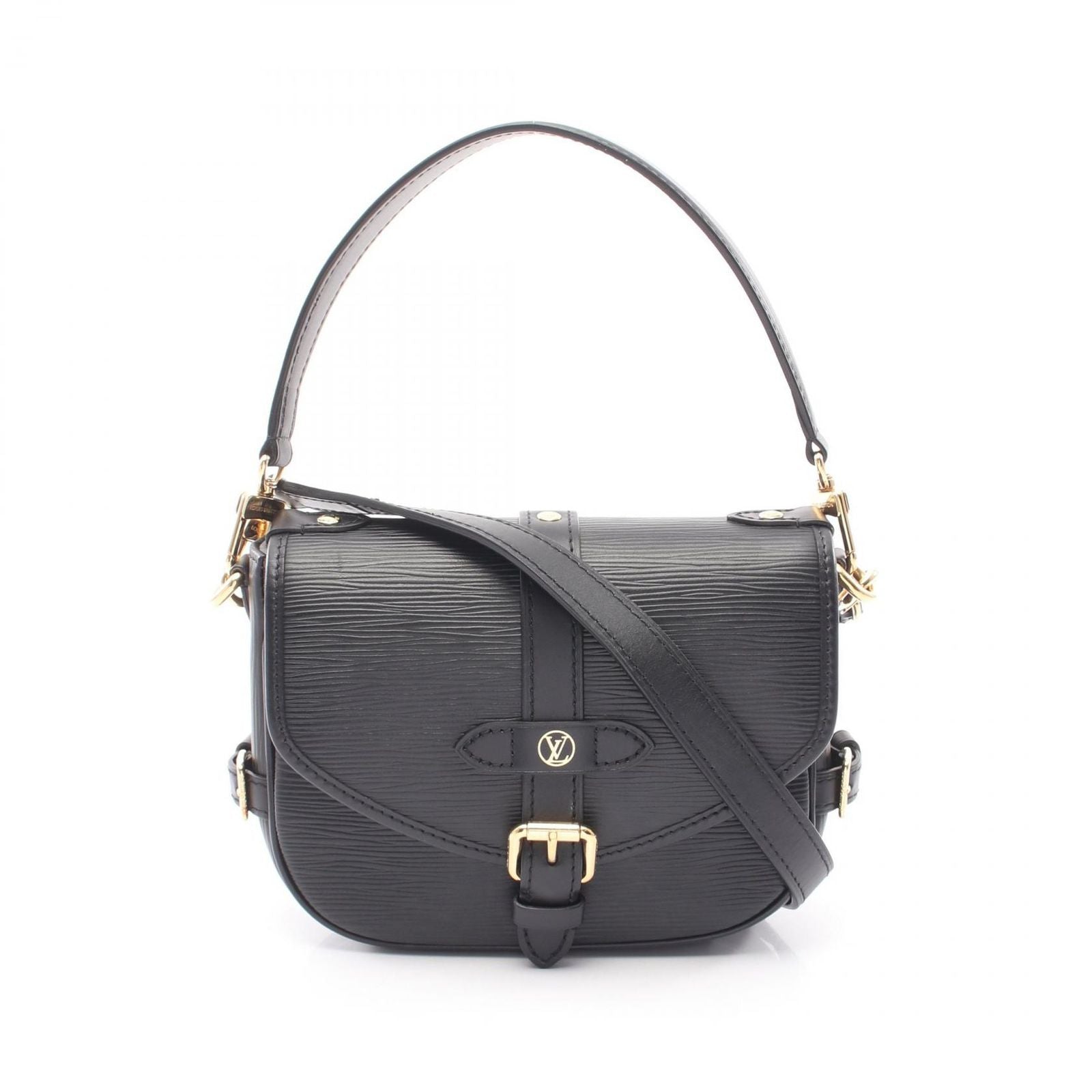 Louis Vuitton Handbag Saumur BB 2-Way Noir Leather