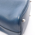 Hermes Handbag Picotin Lock PM Blue Leather Wool — view 9