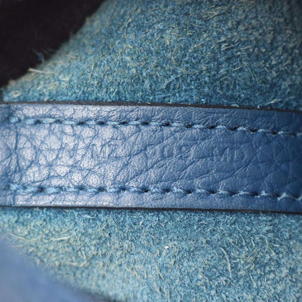 Hermes Handbag Picotin Lock PM Blue Leather Wool — view 5