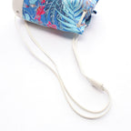 Hermes Shoulder Bag Soiku le Taini Blue White Silk — view 6