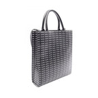 Celine Tote Small Vertical Cover Triomphe 2-Way Black Canvas Leather — view 2