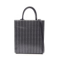 Celine Tote Small Vertical Cover Triomphe 2-Way Black Canvas Leather