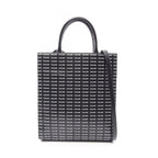 Celine Tote Small Vertical Cover Triomphe 2-Way Black Canvas Leather