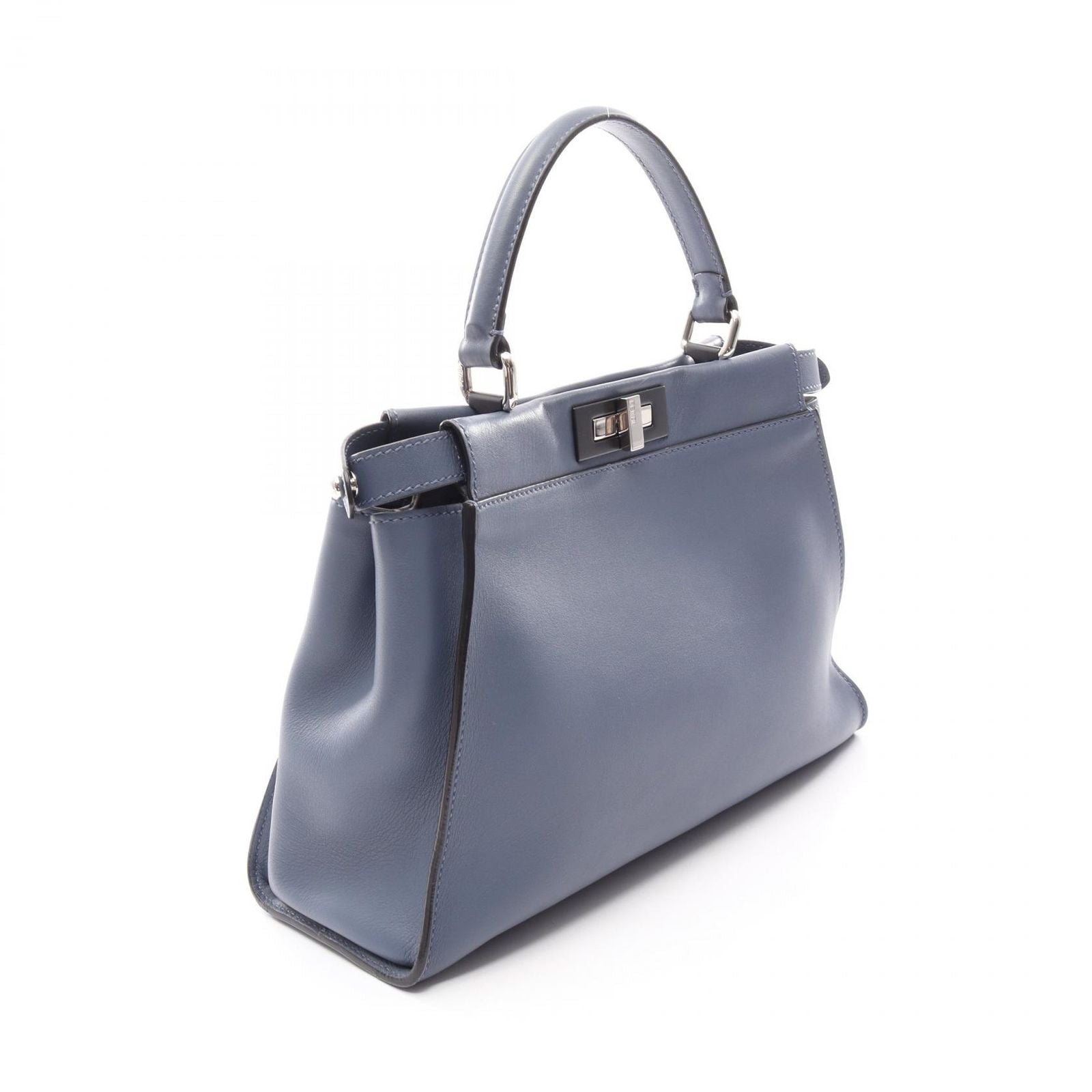 Fendi Handbag Peekaboo Regular 2-Way Blue Leather — view 2