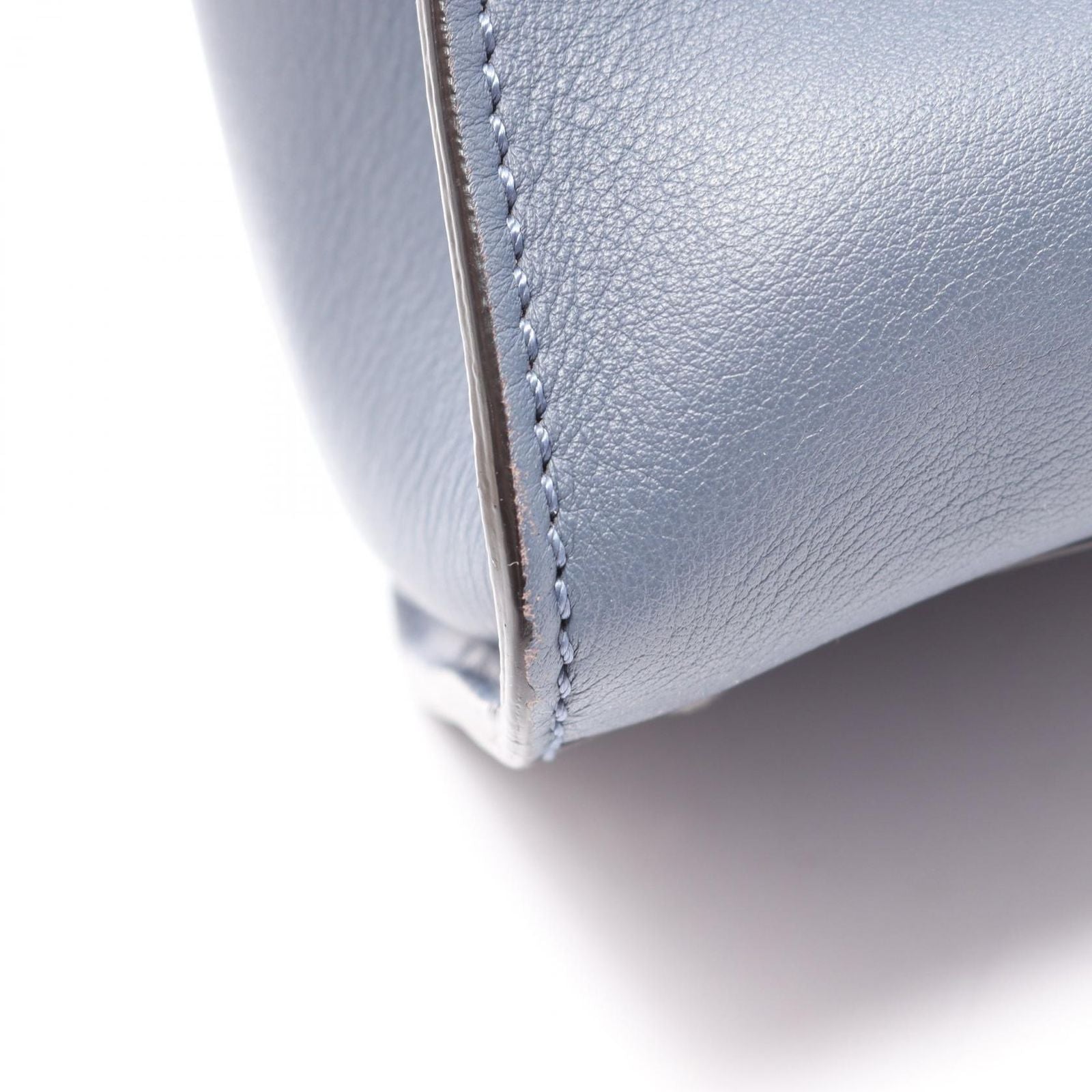 Fendi Handbag Peekaboo Regular 2-Way Blue Leather — view 9