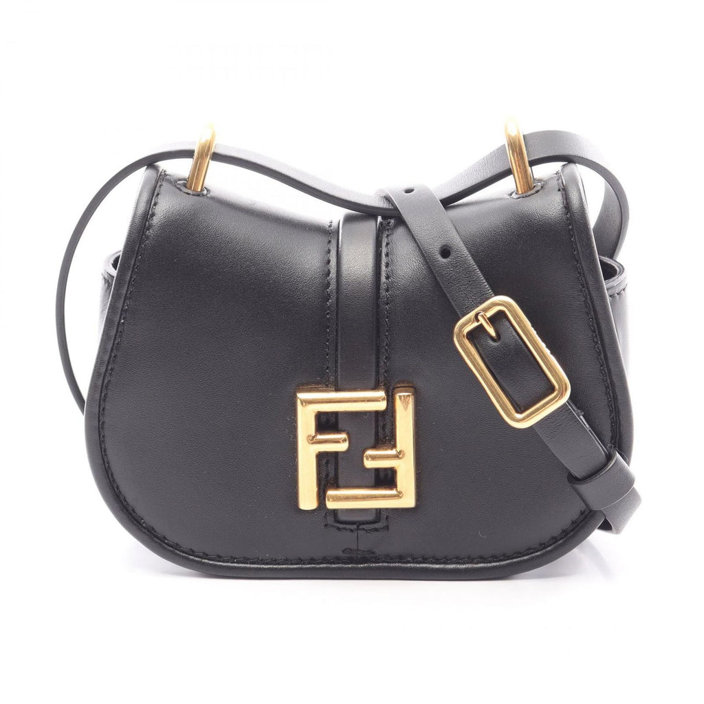 Fendi Shoulder Bag Camon Nano Black Leather