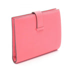 Hermes Bifold Wallet Bearn Compact Rose Azalea Leather — view 2