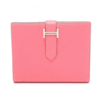 Hermes Bifold Wallet Bearn Compact Rose Azalea Leather