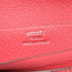 Hermes Bifold Wallet Bearn Compact Rose Azalea Leather — view 5