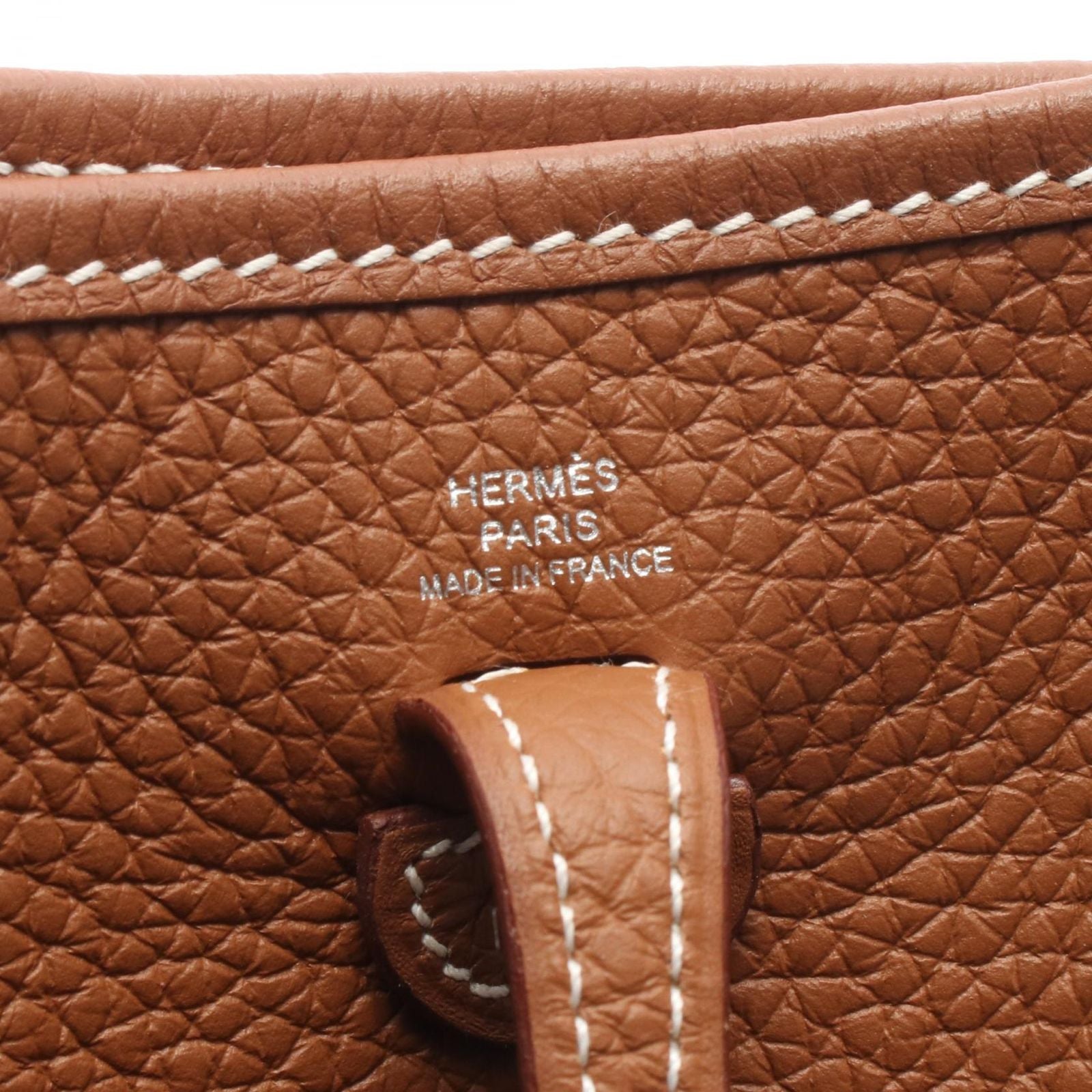 Hermes Shoulder Bag Evelyne TPM Gold Amazon — view 4