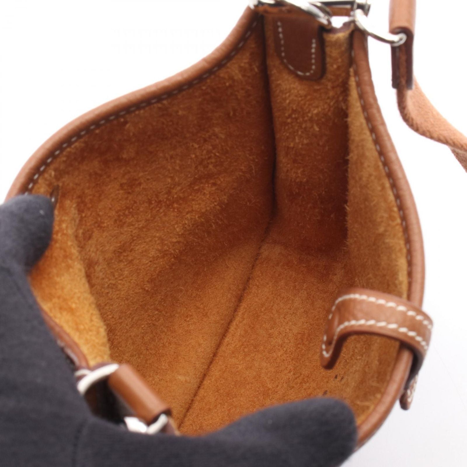Hermes Shoulder Bag Evelyne TPM Gold Amazon — view 3