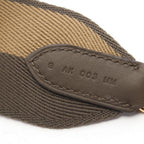 Hermes Shoulder Strap Bandouliere Sangle Cazac Vert Loden Dune Canvas — view 5