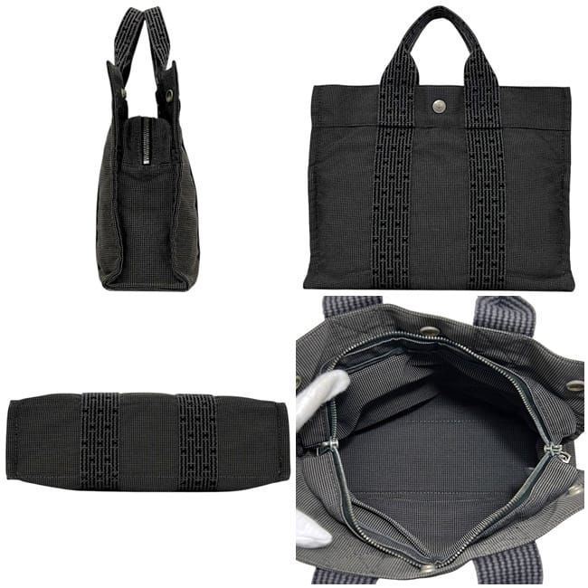 Hermes Tote Her PM Gray Her Line Handbag Canvas — view 2