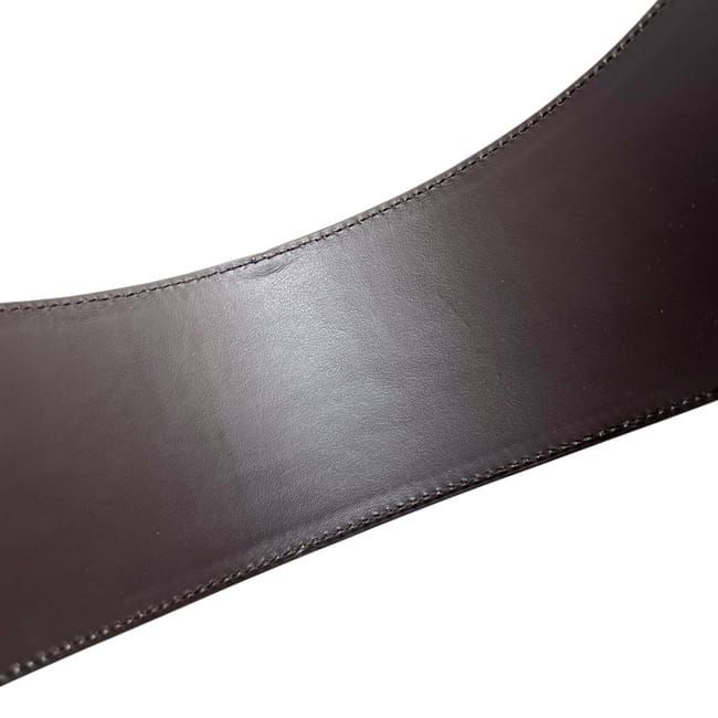 Bottega Veneta Belt Brown M Thick Waist 88 cm 85 Leather — view 9