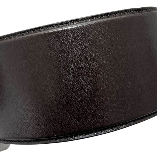 Bottega Veneta Belt Brown M Thick Waist 88 cm 85 Leather — view 3